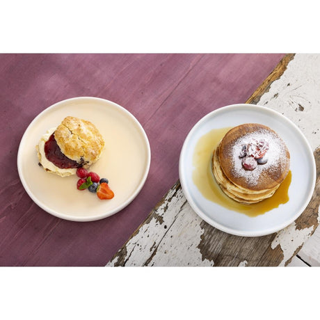 Olympia Fondant Plates Lemon 215mm (Pack of 6) - CU415 Plates Olympia