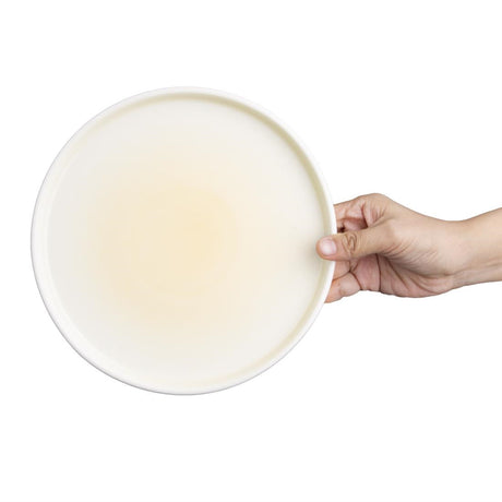 Olympia Fondant Plates Lemon 215mm (Pack of 6) - CU415 Plates Olympia