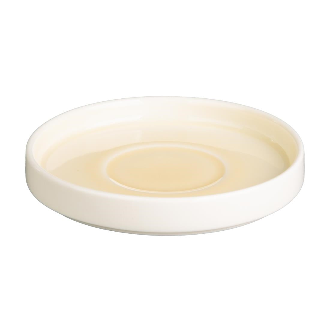 Olympia Fondant Saucers Lemon 136mm (Pack of 6) - CU425 Olympia Designs Olympia   