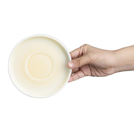 Olympia Fondant Saucers Lemon 136mm (Pack of 6) - CU425 Olympia Designs Olympia   