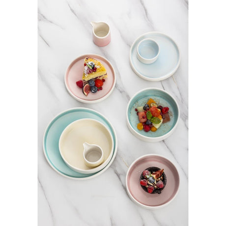 Olympia Fondant Plates Aqua 215mm (Pack of 6) - CU175 Plates Olympia