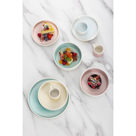 Olympia Fondant Plates Aqua 215mm (Pack of 6) - CU175 Plates Olympia