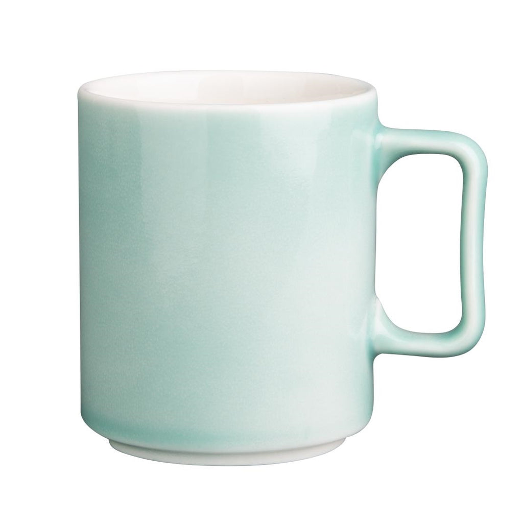 Olympia Fondant Mugs Mint 340ml (Pack of 6) - CU436 Olympia Designs Olympia   