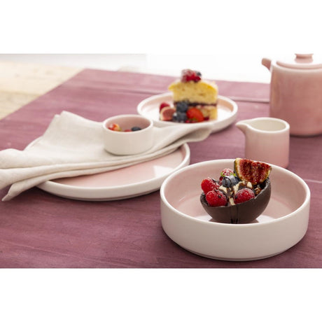 Olympia Fondant Plates Pink 156mm (Pack of 6) - CU447 Plates Olympia