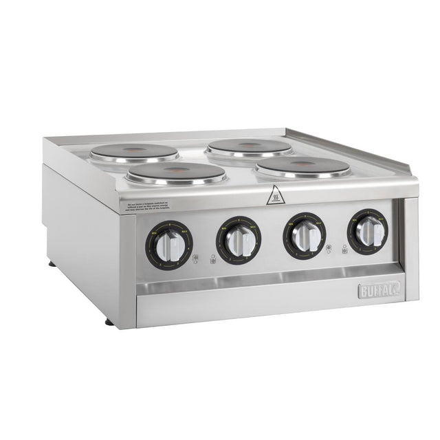 Buffalo 600 Series 4 Ring Electric Hob - CU471  Buffalo   