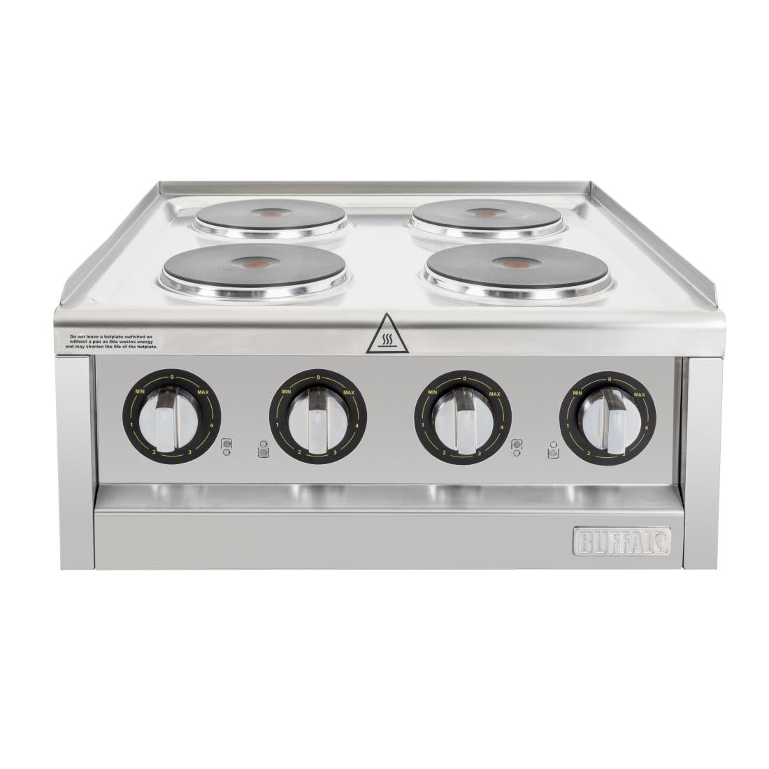 Buffalo 600 Series 4 Ring Electric Hob - CU471  Buffalo   