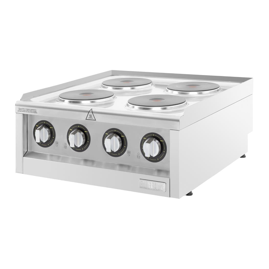 Buffalo 600 Series 4 Ring Electric Hob - CU471  Buffalo   