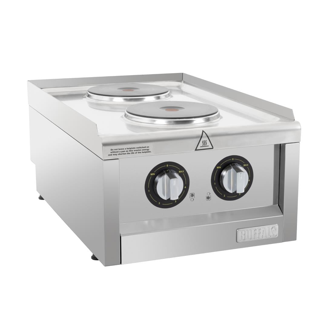 Buffalo 600 Series 2 Ring Electric Hob - CU472  Buffalo   