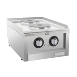 Buffalo 600 Series 2 Ring Electric Hob - CU472  Buffalo   