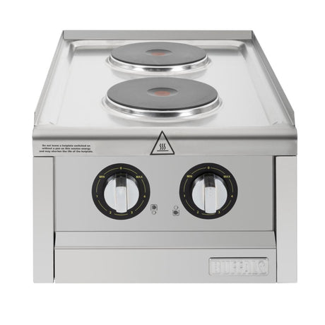 Buffalo 600 Series 2 Ring Electric Hob - CU472  Buffalo   