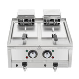 Buffalo 600 Series Twin Tank Electric Fryer 2 x 8Ltr - CU477 Countertop Electric Fryers Buffalo