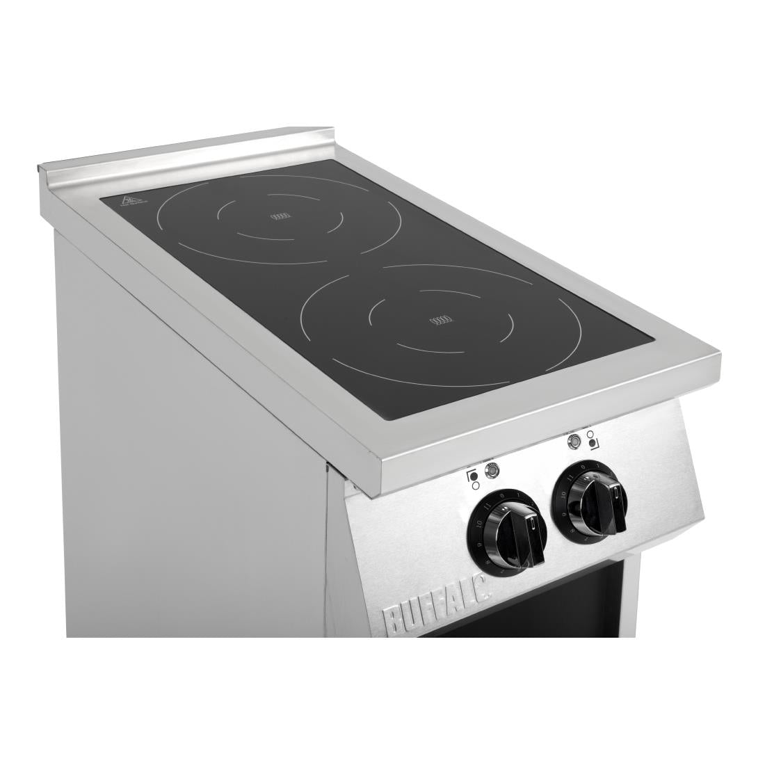 Buffalo Freestanding 2 Zone Induction Hob - CU487  Buffalo   