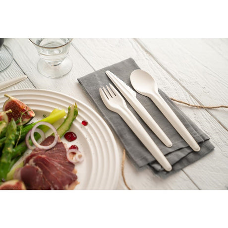Sabert Recyclable Paper Cutlery Fork (Pack of 1000) - CU494 Disposable Cutlery Sabert   