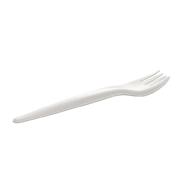 Sabert Recyclable Paper Cutlery Fork (Pack of 1000) - CU494 Disposable Cutlery Sabert   