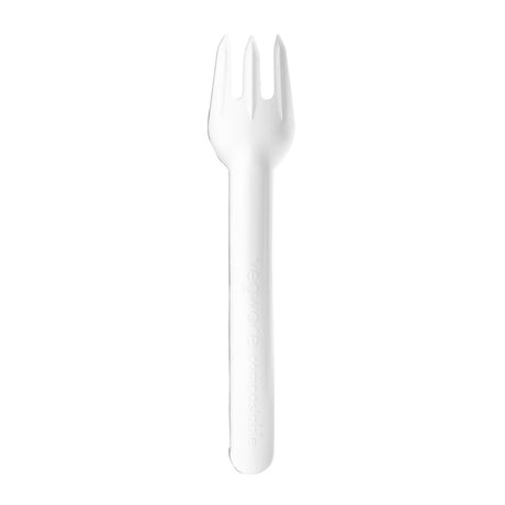 Vegware Compostable Paper Fork (Pack 1000) - CU543 Disposable Cutlery Vegware   