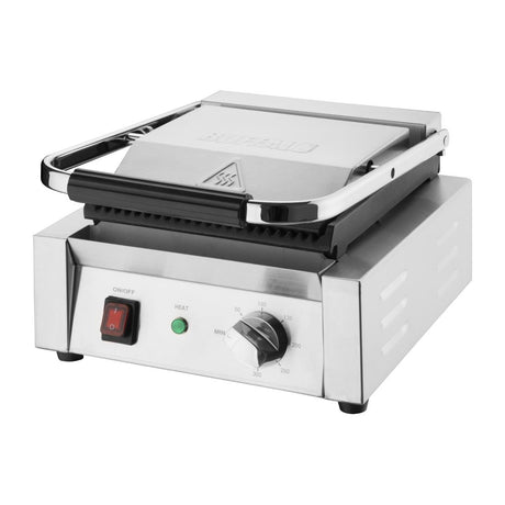 Buffalo Bistro Ribbed Contact Grill - CU600 Contact Grills & Panini Makers Buffalo