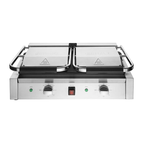 Buffalo Bistro Double Ribbed Contact Grill - CU604 Contact Grills & Panini Makers Buffalo
