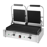 Buffalo Bistro Double Ribbed Contact Grill - CU604 Contact Grills & Panini Makers Buffalo