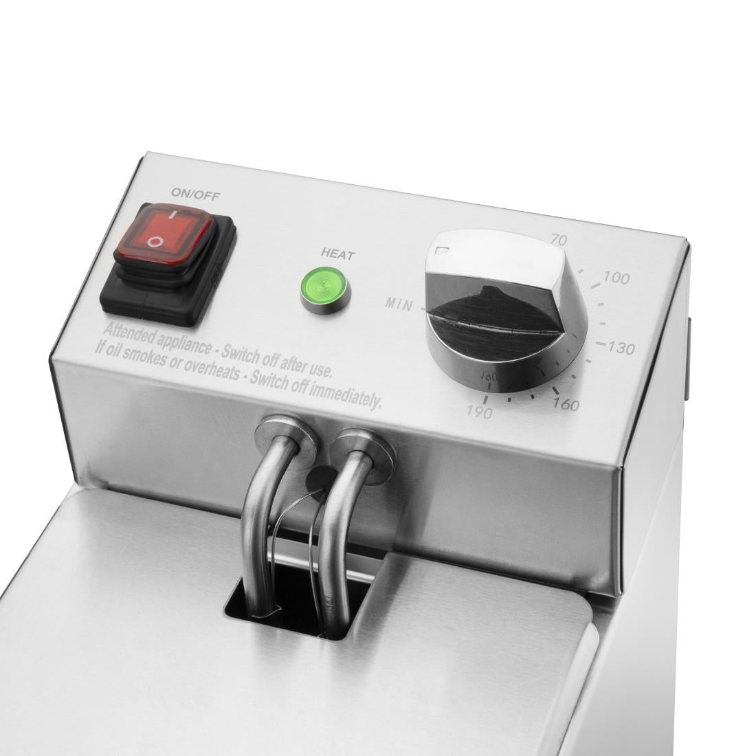 Buffalo Single Tank Single Basket 3Ltr Countertop Fryer 2kW - CU614 Countertop Electric Fryers Buffalo