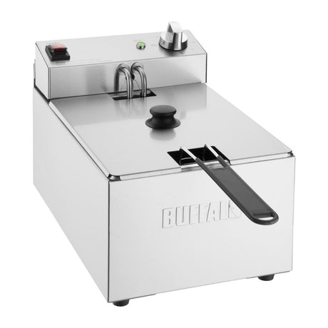 Buffalo Single Tank Single Basket 5Ltr Countertop Fryer 2.8kW - CU616 Countertop Electric Fryers Buffalo
