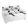 Buffalo Twin Tank Twin Basket 2x5Ltr Countertop Fryer 2x2.8kW - CU618 Countertop Electric Fryers Buffalo