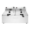 Buffalo Twin Tank Twin Basket 2x5Ltr Countertop Fryer 2x2.8kW - CU618 Countertop Electric Fryers Buffalo