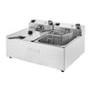 Buffalo Twin Tank Twin Basket 2x5Ltr Countertop Fryer 2x2.8kW - CU618 Countertop Electric Fryers Buffalo