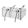 Buffalo Twin Tank Twin Basket 2x5Ltr Countertop Fryer 2x2.8kW - CU618 Countertop Electric Fryers Buffalo