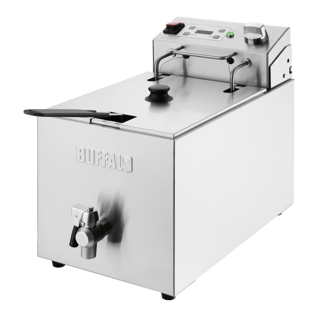 Buffalo Single Electric Fryer with Timer 8Ltr - CU620 Countertop Electric Fryers Buffalo