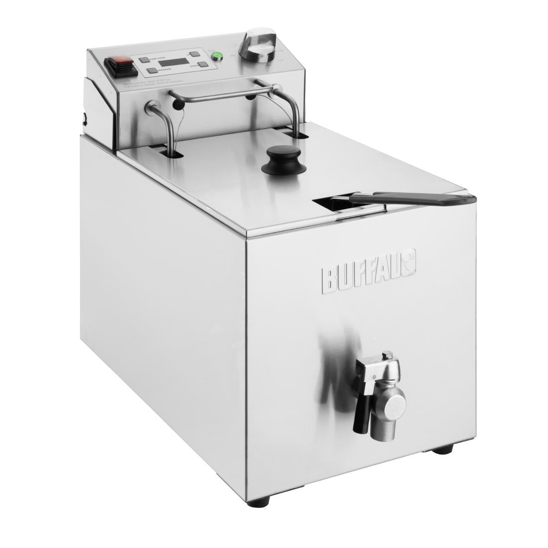 Buffalo Single Electric Fryer with Timer 8Ltr - CU620 Countertop Electric Fryers Buffalo