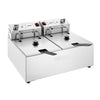 Buffalo Double Electric Fryer with Timer 2x5Ltr - CU624 Countertop Electric Fryers Buffalo