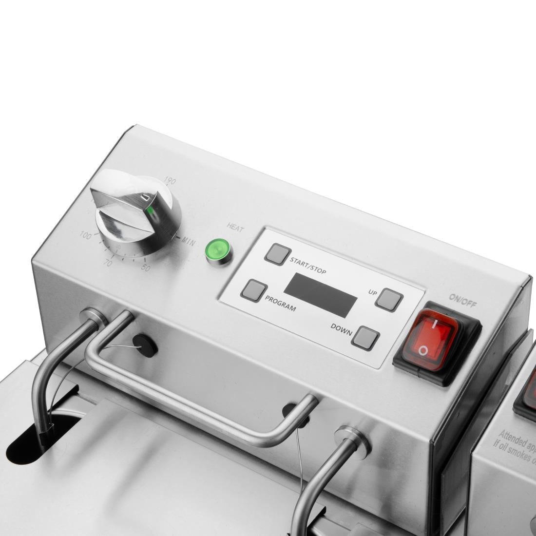 Buffalo Double Electric Fryer with Timer 2x5Ltr - CU624 Countertop Electric Fryers Buffalo