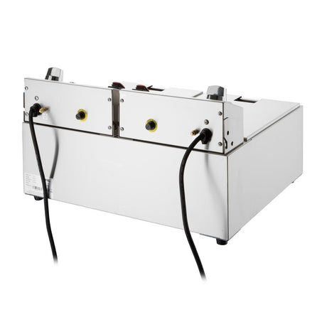 Buffalo Double Electric Fryer with Timer 2x5Ltr - CU624 Countertop Electric Fryers Buffalo