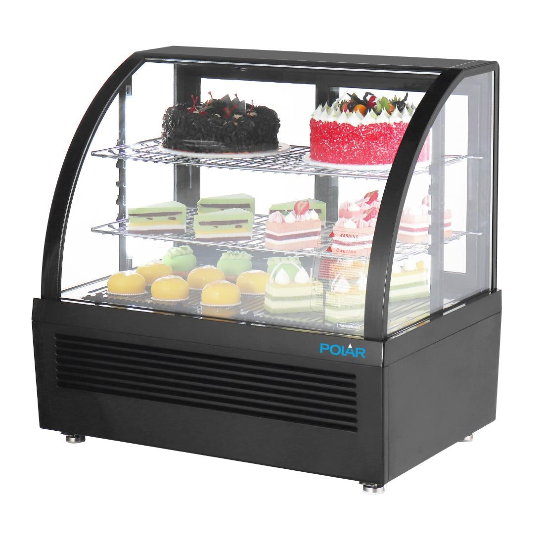 Polar C-Series Countertop Display Fridge Black 100Ltr - CU636  Polar   