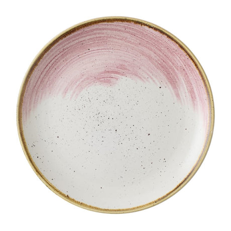 Churchill Stonecast Accents Petal Pink Evolve Coupe Plate 220mm (Pack of 12) - CU646 Plates Churchill