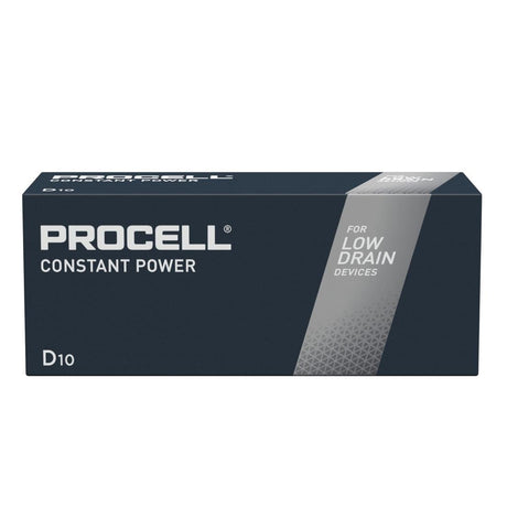 Duracell Procell Constant Power D 1.5V Battery (Pack of 10) - CU753  Duracell   