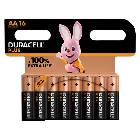 Duracell Plus AA 1.5V Battery  (Pack of 16) - CU756  Duracell   