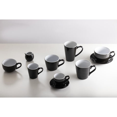 Olympia Cafe Aroma Mug Black - 340ml (Pack of 6) - CU959 Olympia Crockery Olympia   