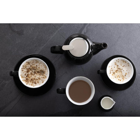 Olympia Cafe Espresso Saucer Black (Pack of 12) - CU955 Olympia Crockery Olympia   