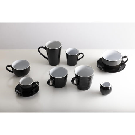 Olympia Cafe Espresso Cup Black (Pack of 12) - CU952 Cups and Mugs Olympia