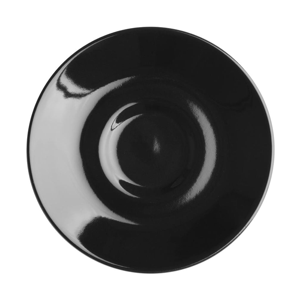 Olympia Cafe Espresso Saucer Black (Pack of 12) - CU955 Olympia Crockery Olympia   