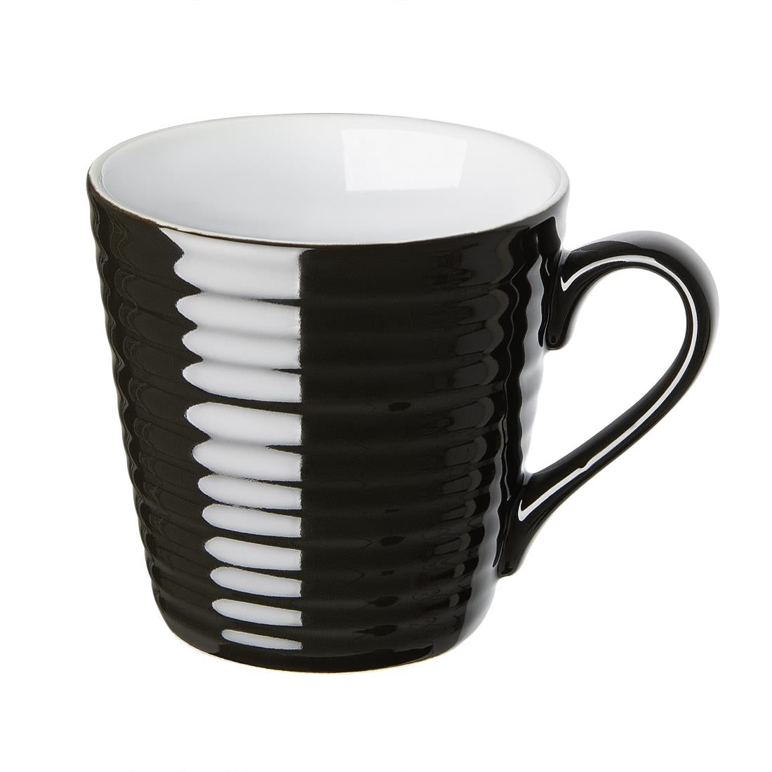 Olympia Cafe Aroma Mug Black - 340ml (Pack of 6) - CU959 Olympia Crockery Olympia   