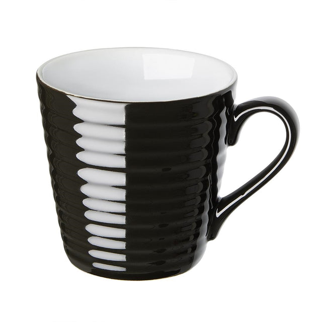 Olympia Cafe Aroma Mug Black - 340ml (Pack of 6) - CU959 Olympia Crockery Olympia   
