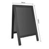 Olympia Pavement Board Black Wooden Frame 700x1200mm - CU993  Olympia   