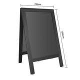 Olympia Pavement Board Black Wooden Frame 700x1200mm - CU993  Olympia   