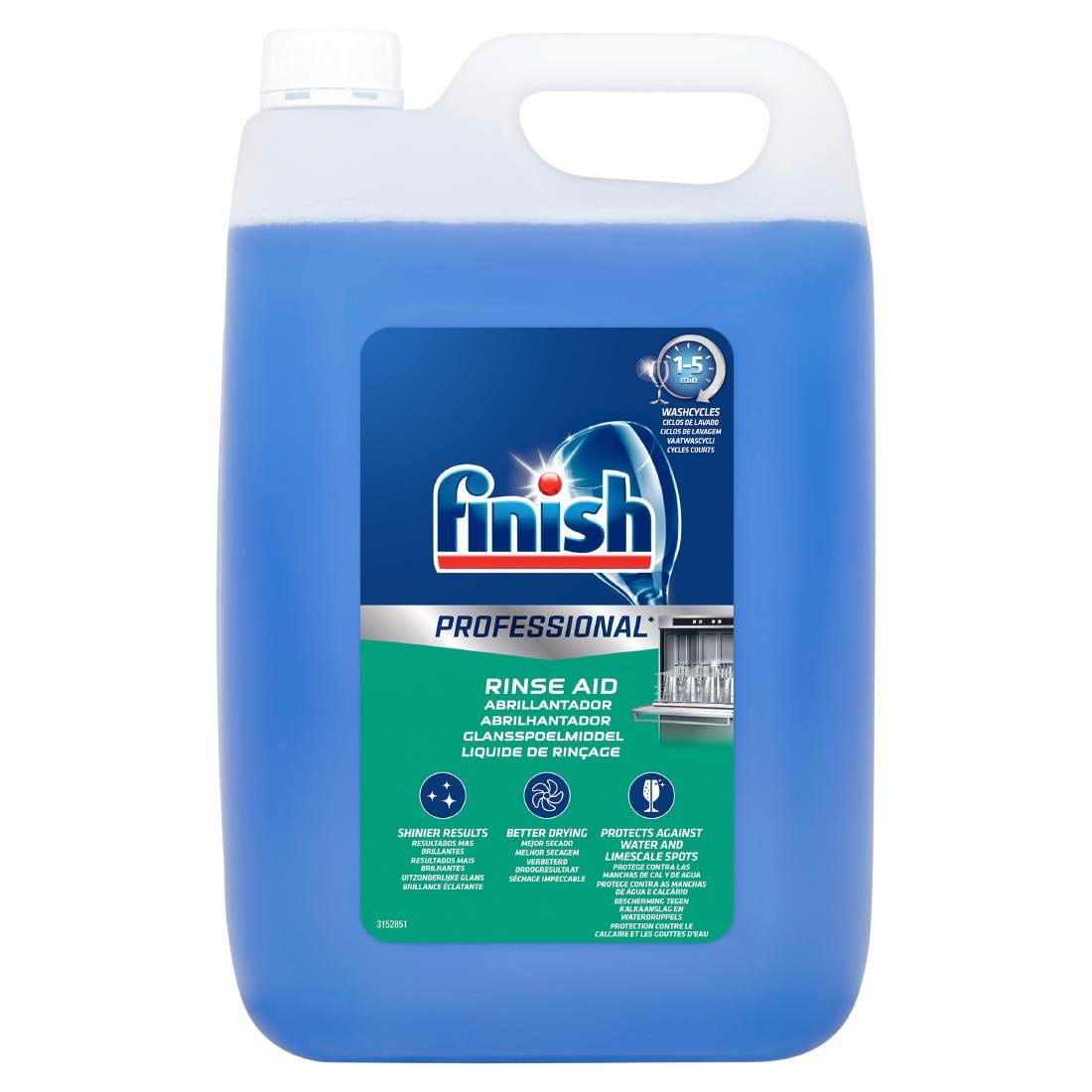 Finish Professional Rinse Aid 5Ltr (Pack of 2) - CU997  Finish   