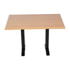 Bolero Pre-drilled Rectangular Tabletop Beech Effect - CW130 Wood Effect Table Tops Bolero   