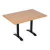 Bolero Pre-drilled Rectangular Tabletop Beech Effect - CW130 Wood Effect Table Tops Bolero   