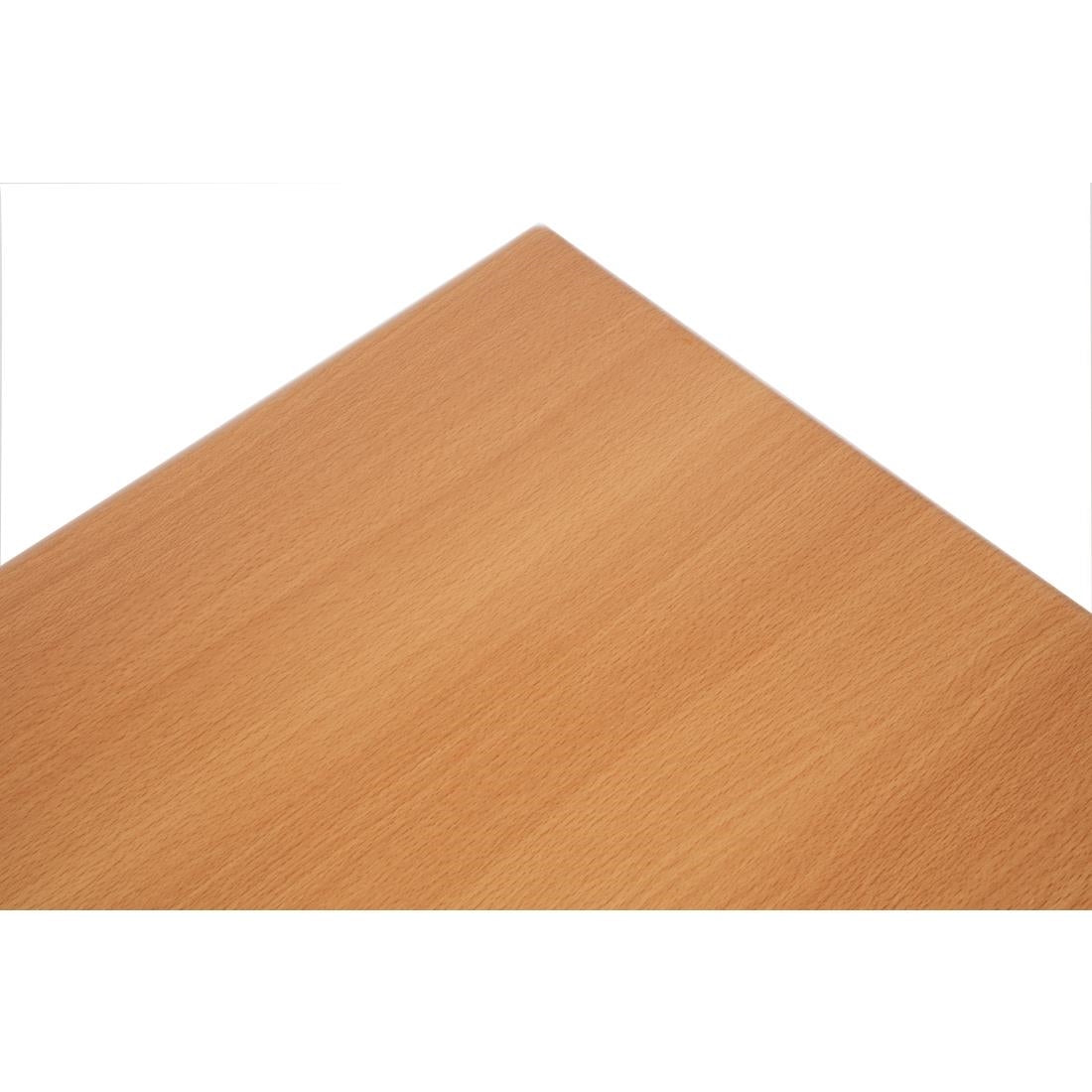 Bolero Pre-drilled Rectangular Tabletop Beech Effect - CW130 Wood Effect Table Tops Bolero   