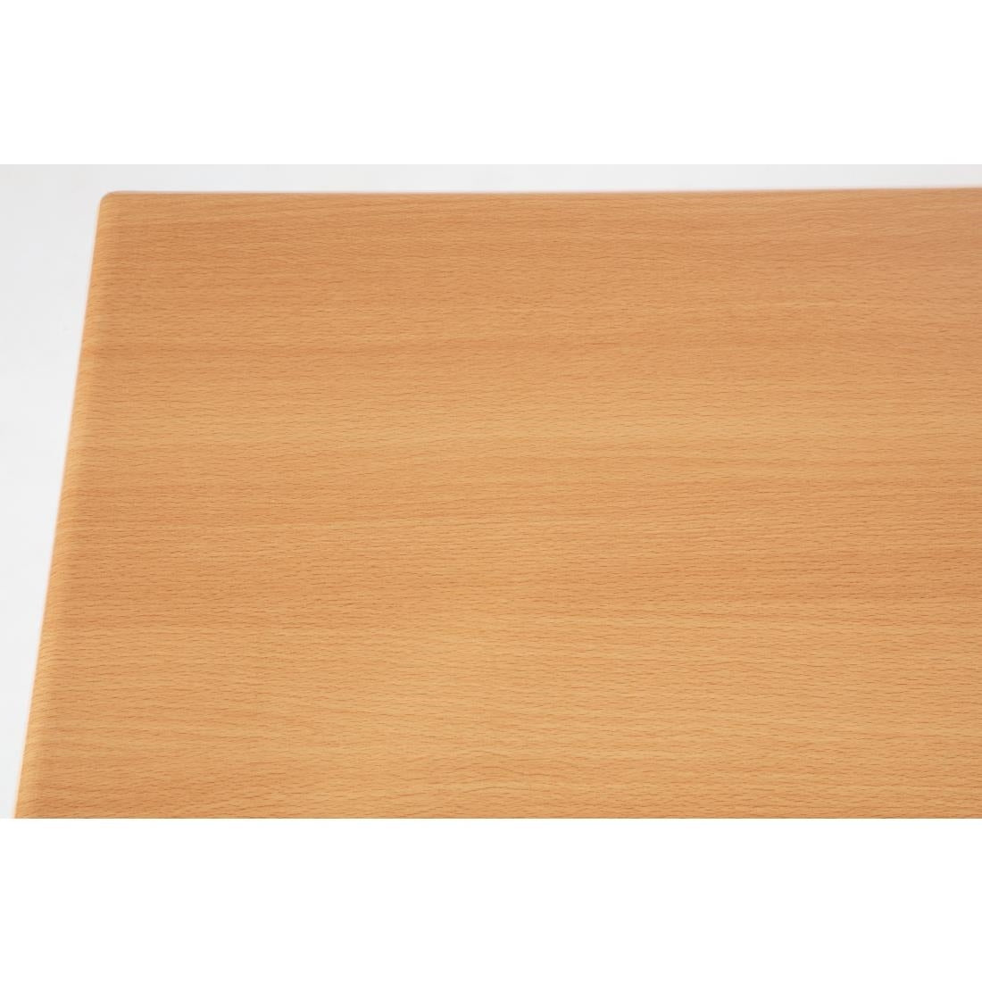 Bolero Pre-drilled Rectangular Tabletop Beech Effect - CW130 Wood Effect Table Tops Bolero   
